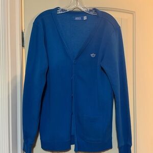 Adidas Blue Cardigan Sweater